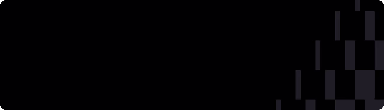 Black background with a sleek gray graphic on the right side